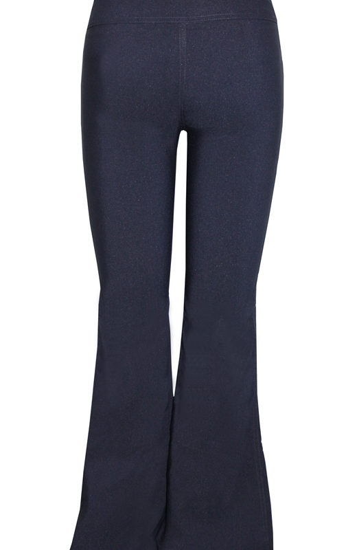 navy flare trousers